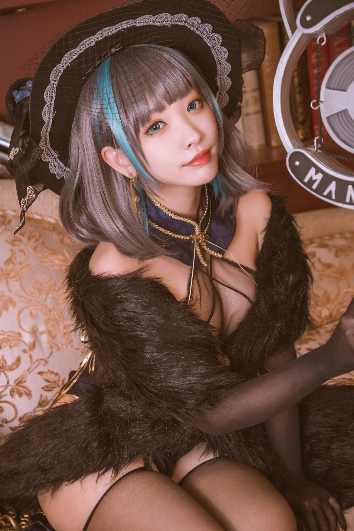 宮本桜 – NO.02 柴郡旗袍 音乐绚烂CaitSith [20P]插图6